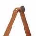 Relógio Adnet Marrom Alça Caramelo Mostrador Branco 40 Cm