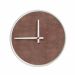 Relógio Decorativo Round Branco Mostrador Aço Corten Ponteiro Branco  50 Cm Diâmetro