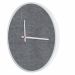 Relógio Decorativo Round Branco Mostrador Cinzell Ponteiro Branco 30 Cm Diâmetro