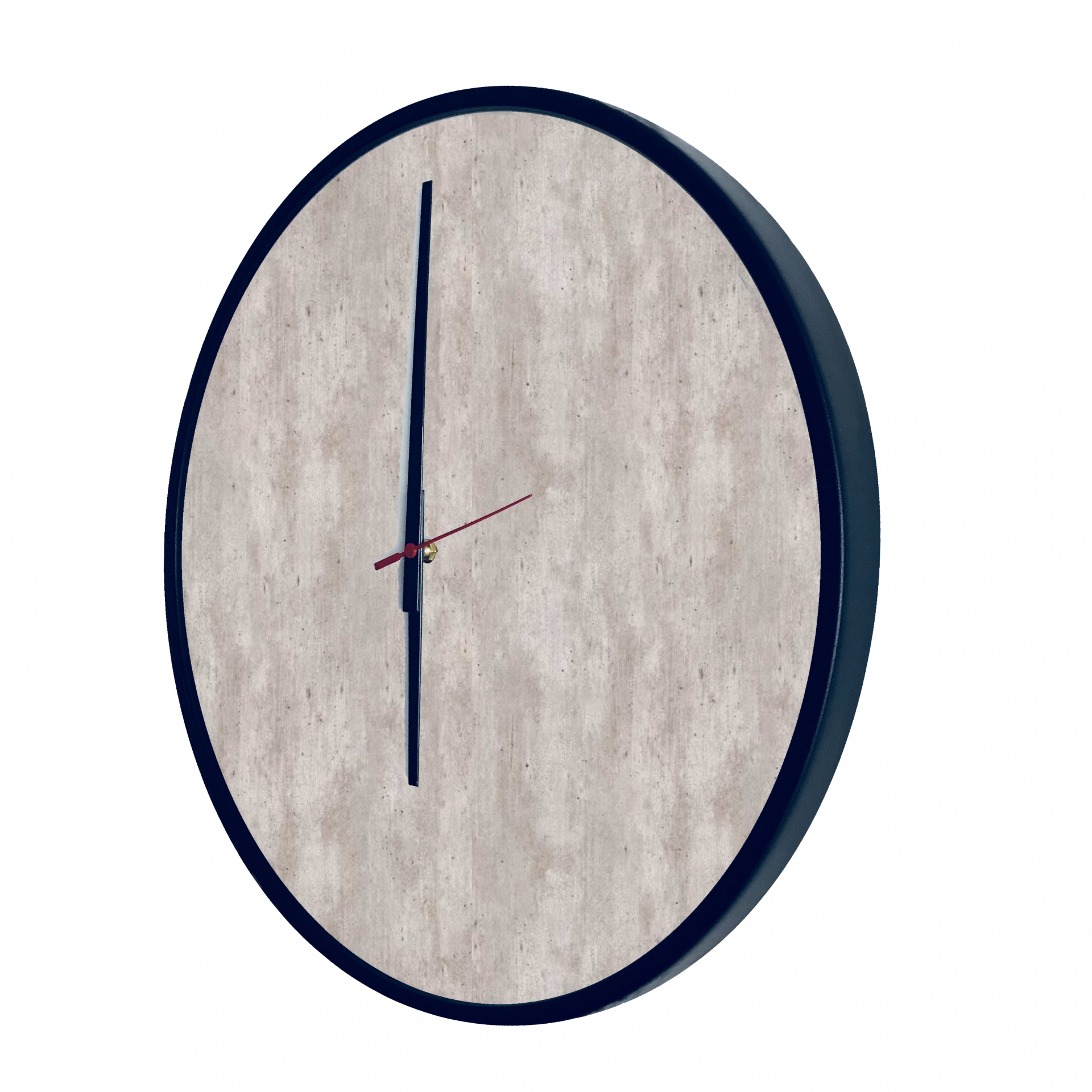 Relógio Decorativo Round Preto Mostrador Metropolitan Ponteiro Preto 50 Cm Diâmetro