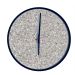 Relógio Decorativo Round Preto Mostrador Terrazzo Ponteiro Preto 50 Cm Diâmetro