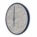 Relógio Decorativo Round Preto Mostrador Terrazzo Ponteiro Preto 50 Cm Diâmetro