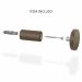 Relógio Round Corten Alça Caramelo Mostrador Branco Ponteiro Preto 30 cm