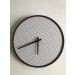 Relógio Round Marrom Mostrador Branco Perfurado 50 cm 