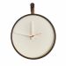 Relógio Short Strip Marrom Alça Caramelo Mostrador Branco 40 cm 