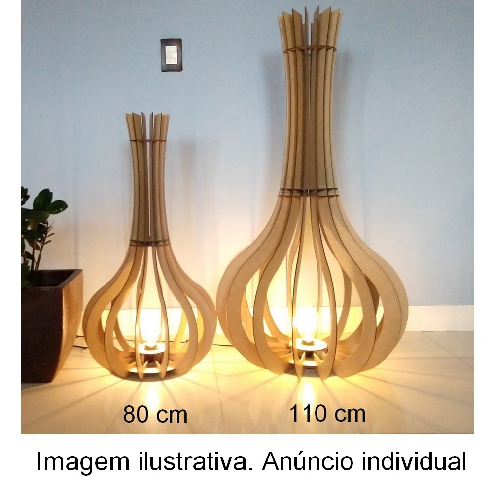 Luminária de Chão Capadócia Slim Cru 110