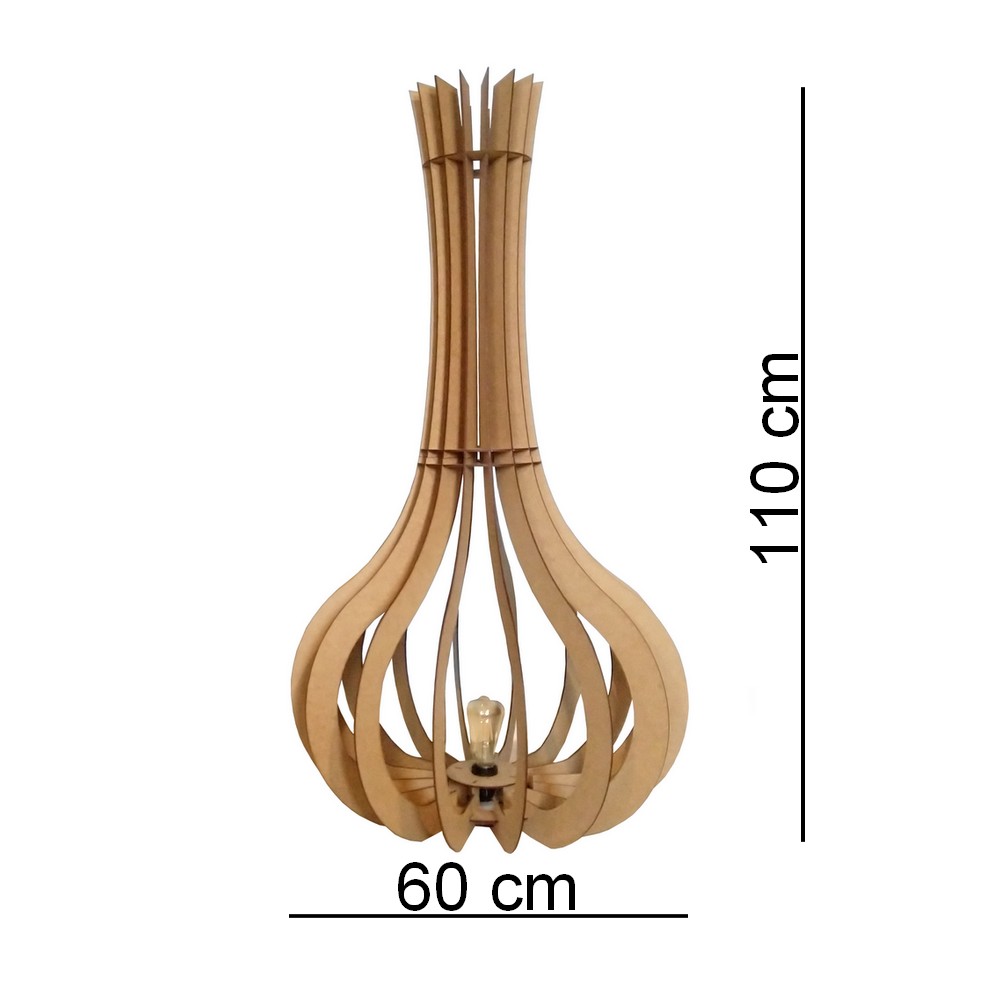 Luminária de Chão Capadócia Slim Cru 110
