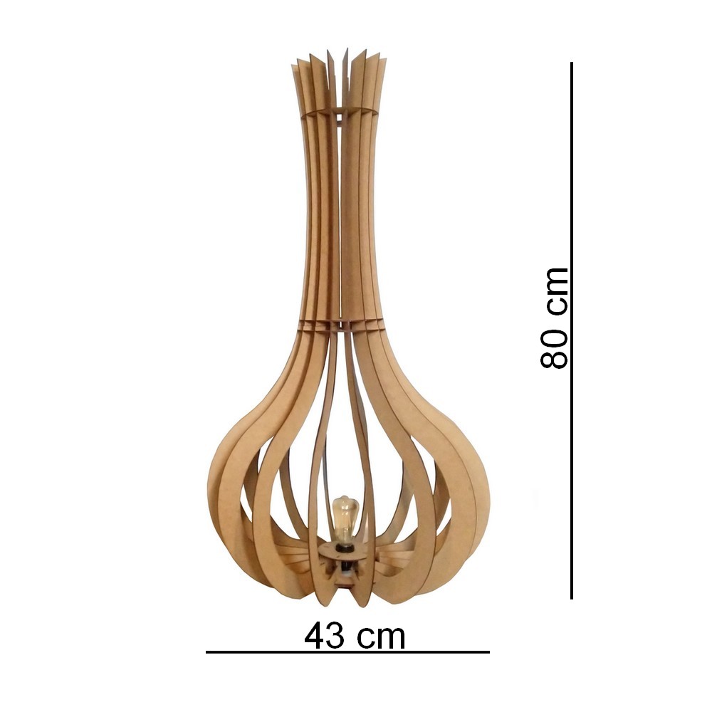 Luminária de Chão Capadócia Slim Cru 80