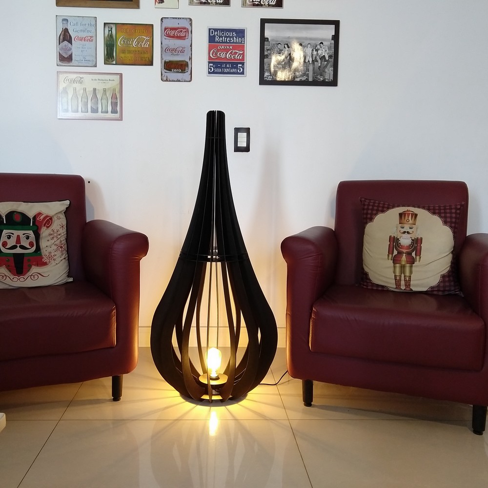 Luminária de Chão Capadócia mod. Gota Tabaco