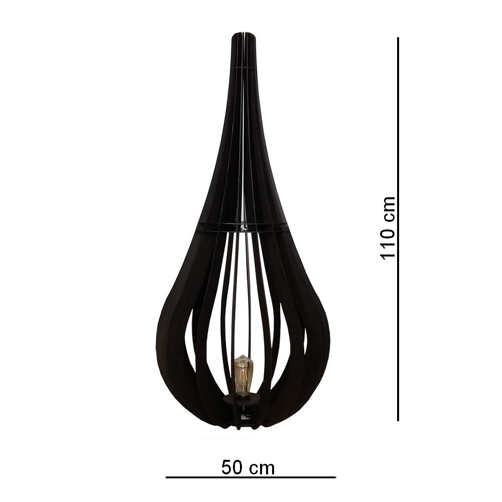 Luminária de Chão Capadócia mod. Gota Tabaco