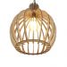 Lustre Luminária Pendente de Madeira MDF Mod. Acácia