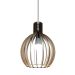 Lustre Luminária Pendente de Madeira MDF Mod. Acácia