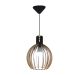 Lustre Luminária Pendente de Madeira MDF Mod. Acácia