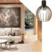 Lustre Luminária Pendente de Madeira MDF Mod. Acácia