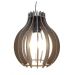 Lustre Luminária Pendente de Madeira MDF Mod. Bali Tabaco