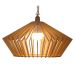 Lustre Luminária Pendente de Madeira MDF Mod. China