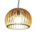 Lustre Luminária Pendente de Madeira MDF Mod. Domo