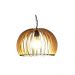 Lustre Luminária Pendente de Madeira MDF Mod. Domo