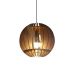 Lustre Luminária Pendente de Madeira MDF Mod. Globe