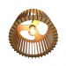 Lustre Luminária Pendente de Madeira MDF Mod. Paris Pq Reto