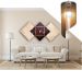 Lustre Luminária Pendente de Madeira MDF Mod. Pena
