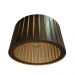 Lustre Luminária Pendente de Madeira MDF Mod. Rome Tabaco