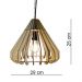 Lustre Luminária Pendente de Madeira MDF Mod. Slim