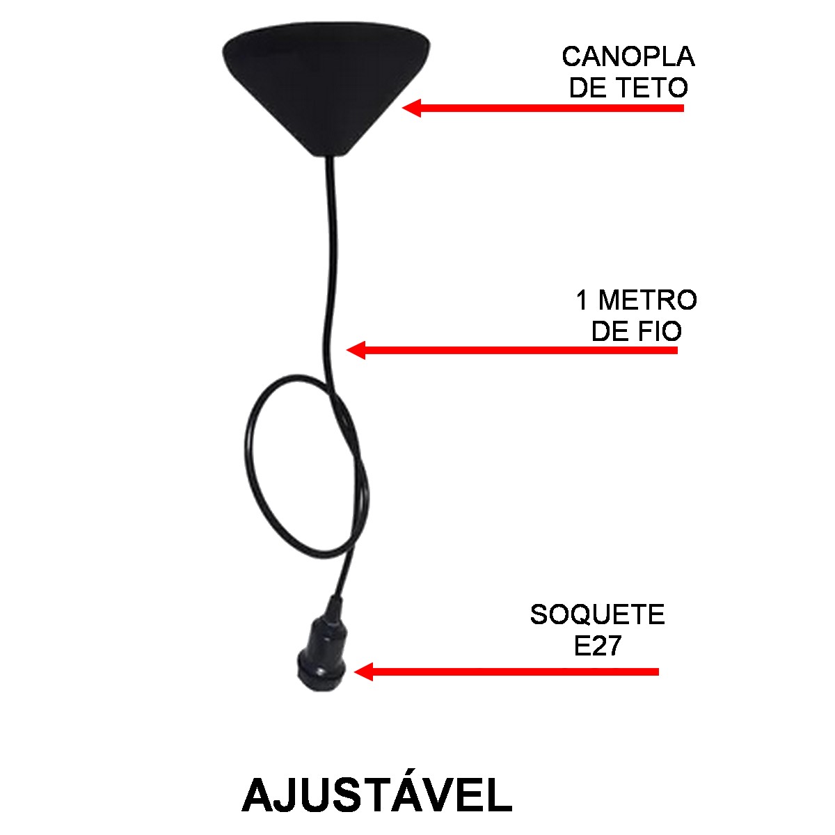 Lustre Luminária Pendente de Madeira MDF Mod. Sophia GD Inclinado