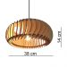 Lustre Luminária Pendente de Madeira MDF Mod. Sophia GD Inclinado