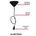 Lustre Luminária Pendente de Madeira MDF Mod. Sophia PQ Inclinado