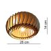 Lustre Luminária Pendente de Madeira MDF Mod. Sophia PQ Inclinado