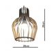 Lustre Luminária Pendente de Madeira MDF Mod. Tulipa