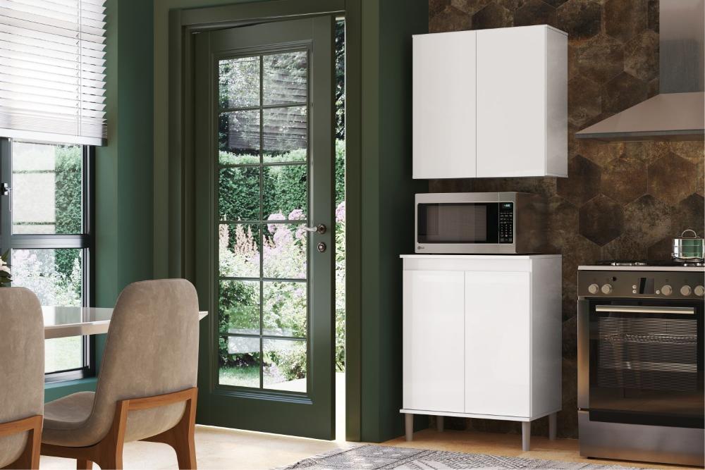 Armário Aéreo Aliex 02 Portas Branco