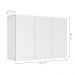 Armário Aéreo Aliex 03 Portas Branco
