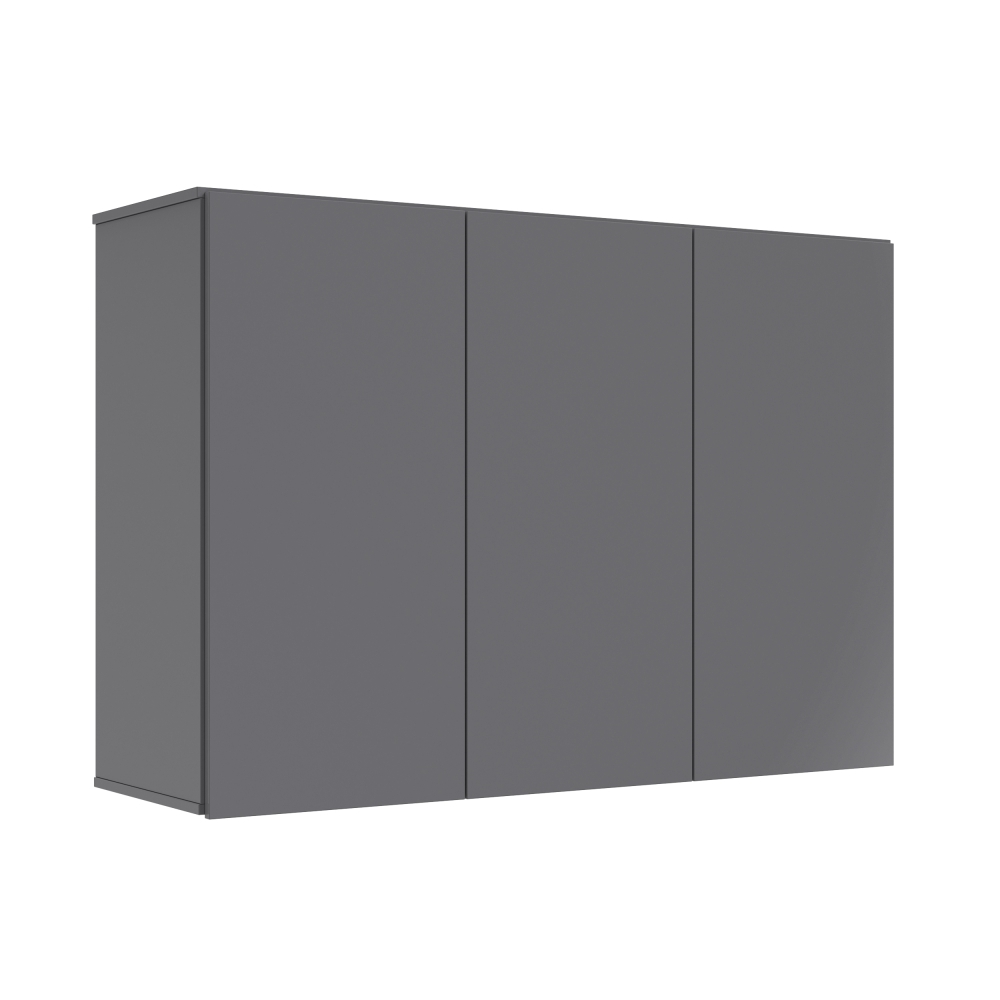Armário Aéreo Aliex 03 Portas Cinza