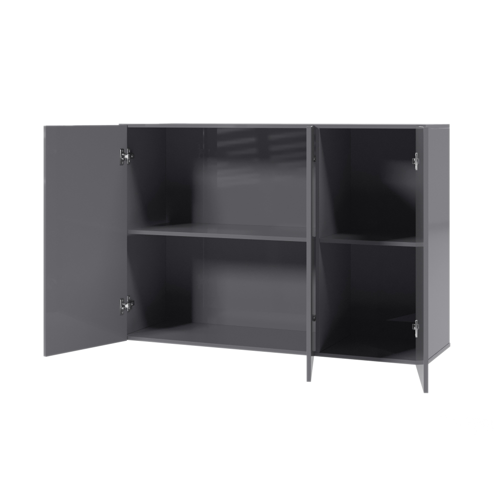 Armário Aéreo Aliex 03 Portas Cinza