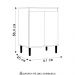 Balcão de Cozinha com Tampo 2 Portas 61cm Italy Branco - EJ Móveis