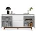 Buffet Aparador para Sala de Jantar 2 Portas 2 Gavetas Flop Branco