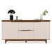 Buffet Aparador para Sala de Jantar 2 Portas 2 Gavetas Flop Off White/Freijó