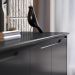 Buffet Aparador para Sala de Jantar 4 Portas Flop  Preto