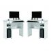 Conjunto Mesa de Computador Afrodite Branco