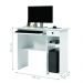 Conjunto Mesa de Computador Afrodite Branco