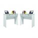 Conjunto de 2 Escrivaninhas Saturno Branco