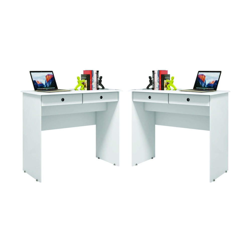 Conjunto de 2 Escrivaninhas Saturno Branco