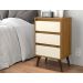 Conjunto de 2 Mesas de Cabeceira Mundo Retrô Freijo Off White
