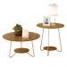 Conjunto de Mesa Centro e Lateral Back Freijo