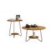 Conjunto de Mesa Centro e Lateral Back Freijo