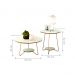 Jogo de Mesa Centro e Lateral Home Off White Freijo