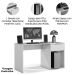 Mesa Escrivaninha 1 Gaveta com Suporte para CPU Flop Branco