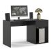 Mesa Escrivaninha 1 Gaveta com Suporte para CPU Flop Preto